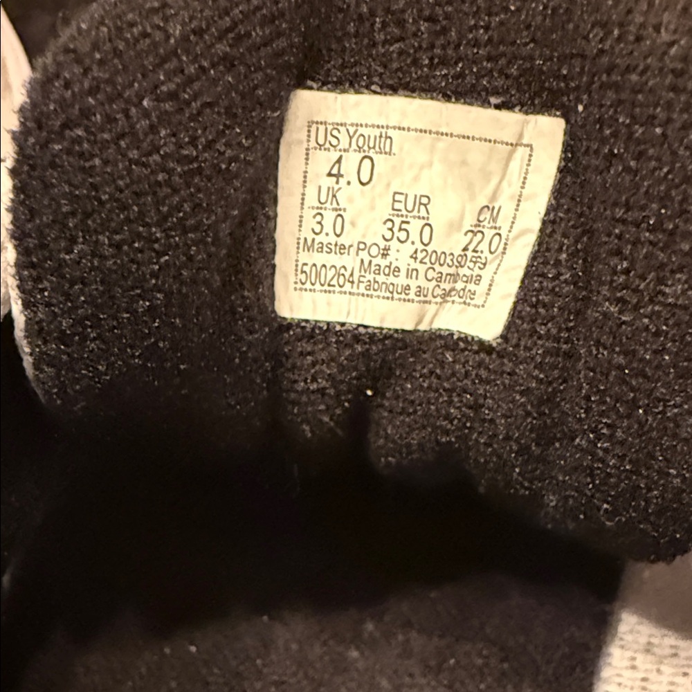 Vans Youth Classic White and Black Sneakers - Picture 6 of 6